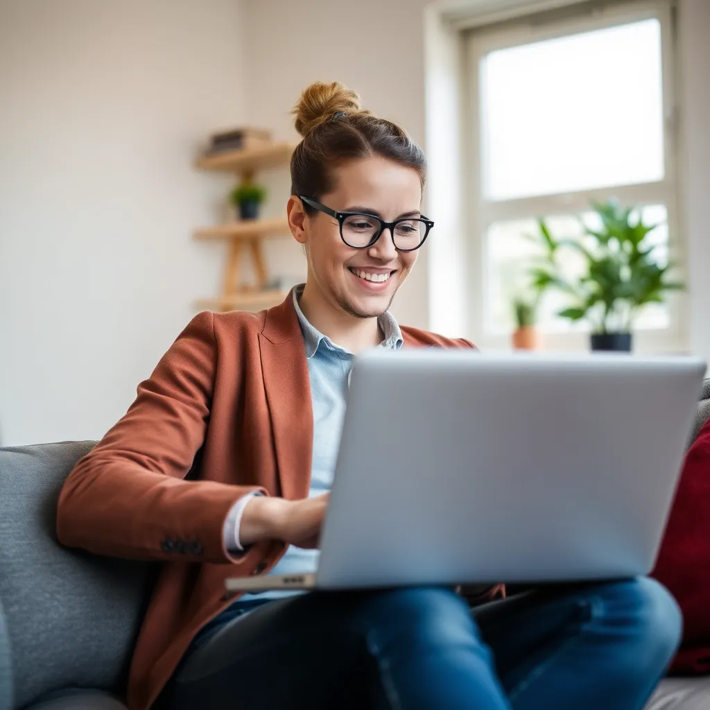 Persoon die belastingaangifte doet met digitale hulpmiddelen